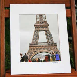 Eiffel Tower Paris In A cold Day